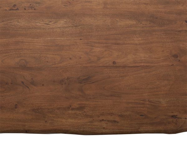 Deska lavice Live Edge nepravidelná hrana 135x40x5 hnědá akácie
