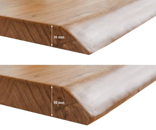 Stolová deska Edge 260x100 cm akácie champagne - Image 4