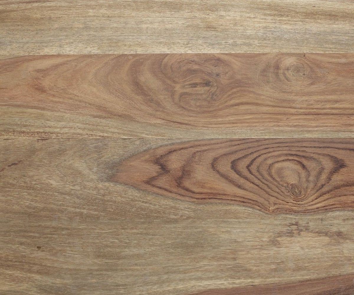 Odkládací stolek Tatius 28x28 Sheesham přírodní rám černý - Obrázek 3