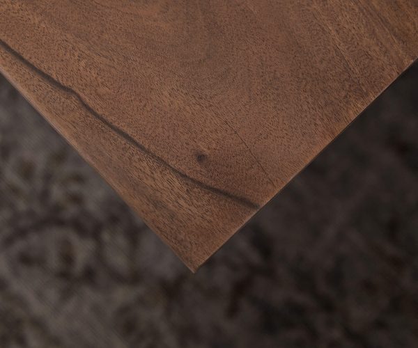 Jídelní stůl švýcarská hrana-Edge 140x90 akácie hnědá podnož široká - Image 6