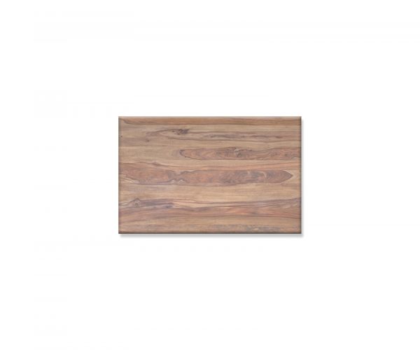 Jídelní stůl Edge 140x90 přírodní sheesham nerezová ocel široká - Image 4