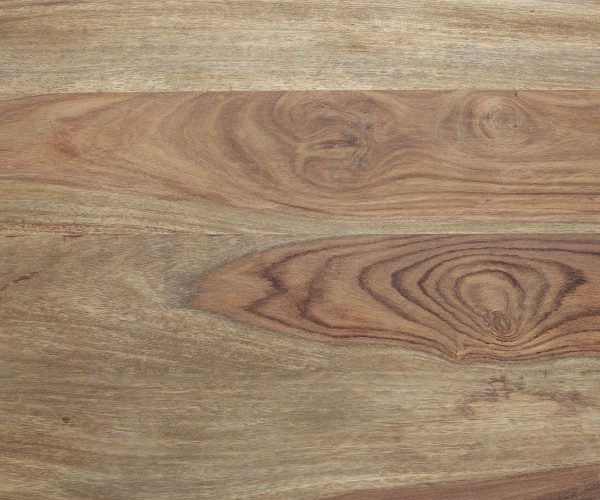 Jídelní stůl Edge 140x90 XL přírodní sheesham nerezová ocel šikmá - Image 3