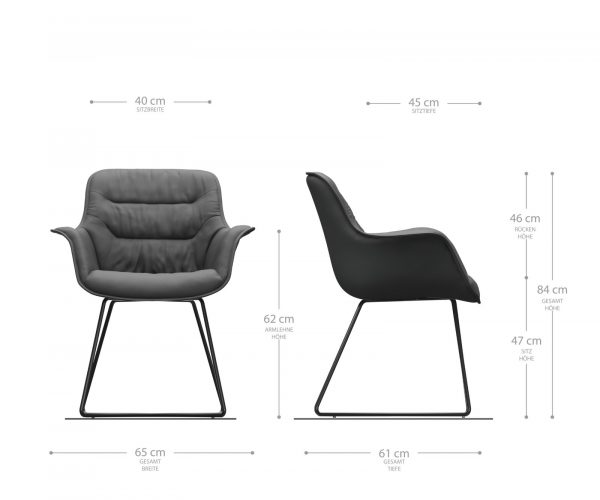 Jídelní židle Kaira-Flex taupe vintage podnož ve tvaru "X" černá - Image 5
