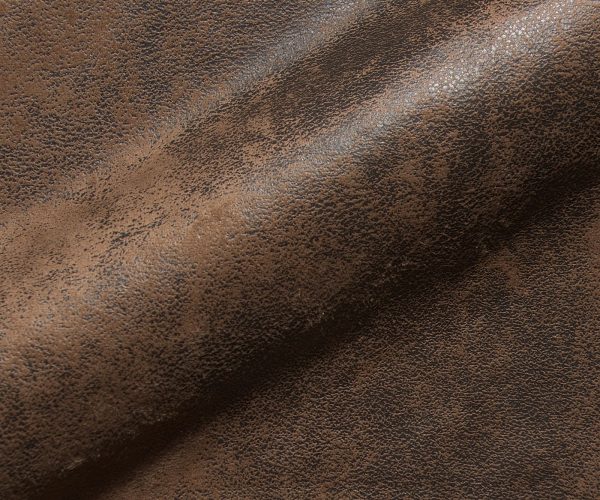 Otočná židle Taimi-Flex hnědá vintage křížová podnož hranatá otočná z nerezové oceli - Image 4