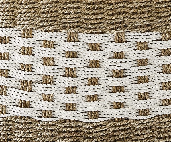 Konferenční stolek Kelli 105x105 cm přírodní mořská tráva - Image 2