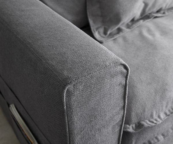 Pohovka Noelia 240x140 cm taupe s polštářem - Image 4