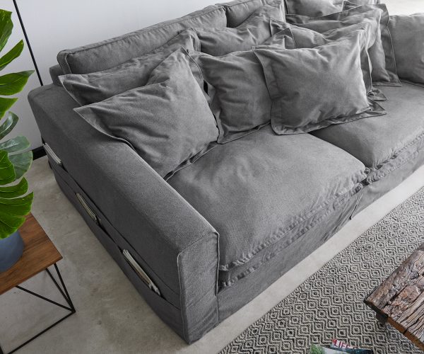 Pohovka Noelia 240x140 cm taupe s polštářem - Image 6