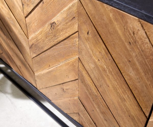 Komoda Famke 175 cm mango teak 3 dvířka - Image 6