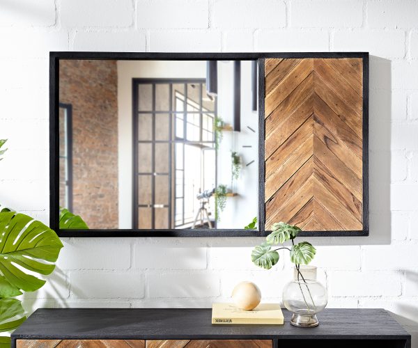 Nástěnné zrcadlo Famke 130x75 cm mango teak - Image 2