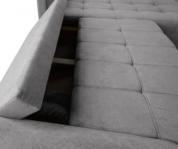 Rohová pohovka Loana 275x185 taupe lenoška funkce rozkladu variabilní - Image 5