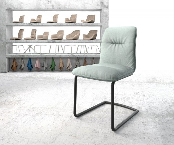 Otočná židle Vinjo-Flex Stripes Mint Cantilever Round Black