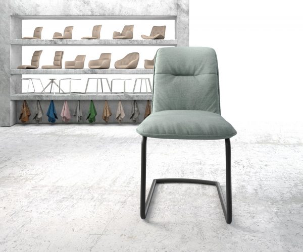 Otočná židle Vinjo-Flex Stripes Mint Cantilever Round Black - Image 2