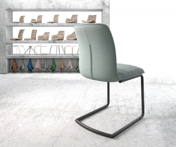 Otočná židle Vinjo-Flex Stripes Mint Cantilever Round Black - Image 3
