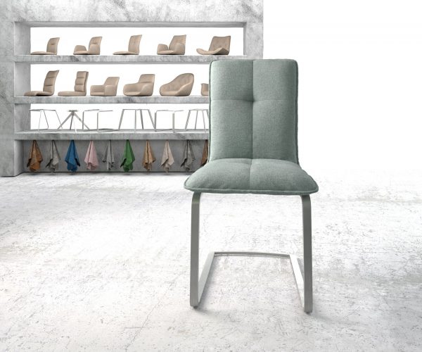 Houpací židle Maddy-Flex Stripes Mint Cantilever Flat Stainless Steel - Image 2