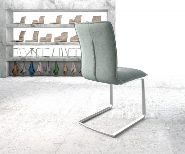 Houpací židle Maddy-Flex Stripes Mint Cantilever Flat Stainless Steel - Image 3