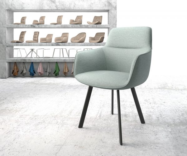 Jídelní židle Pejo-Flex Mint Stripes 4-nohá oválná Černá