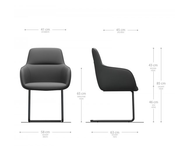 Jídelní židle Pejo-Flex Rosé Samet Cantilever Round z nerezové oceli - Image 5
