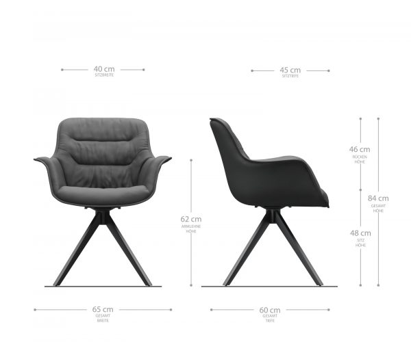 Otočná židle Kaira-Flex zelený samet křížová podnož zaoblená otočná nerezová ocel - Image 5