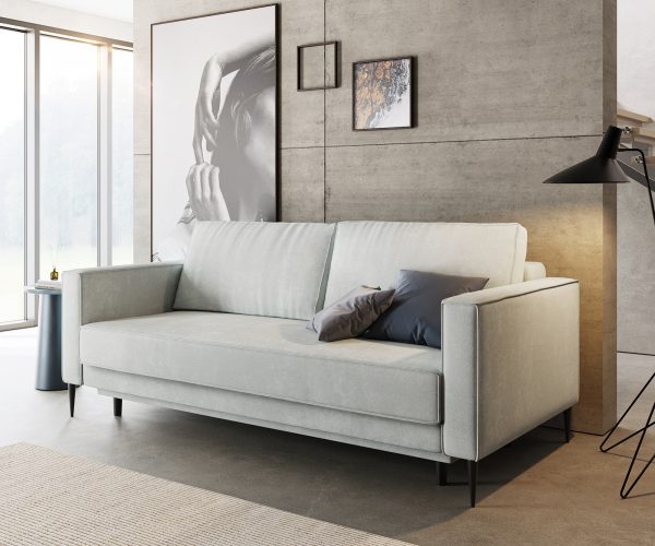 Rozkládací pohovka Thia Flat Fabric Mint 220x100 cm