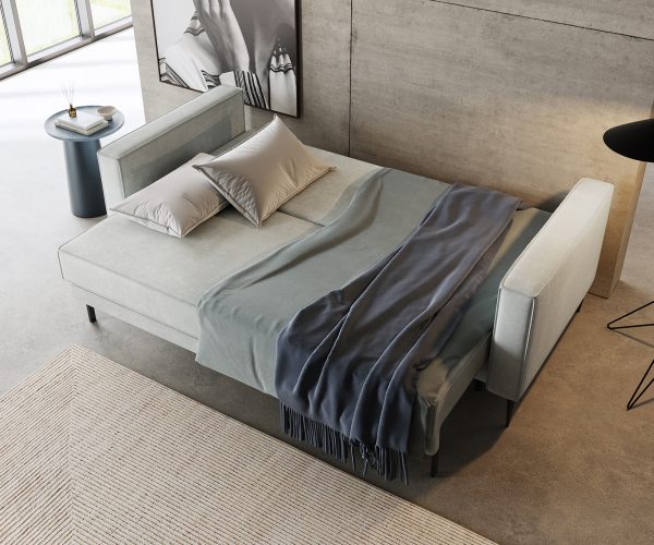 Rozkládací pohovka Thia Flat Fabric Mint 220x100 cm - Image 4