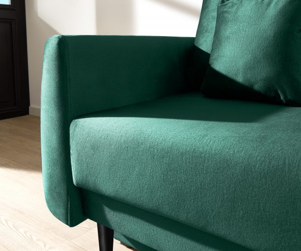 Rozkládací pohovka Fedja Velour Green 220x90 cm - Image 5