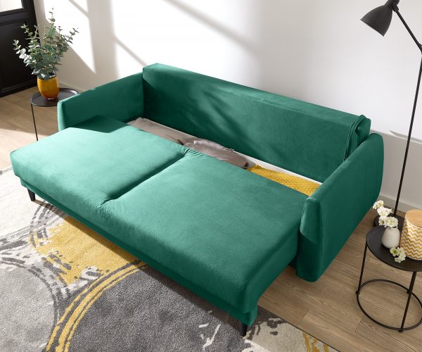 Rozkládací pohovka Fedja Velour Green 220x90 cm - Image 7