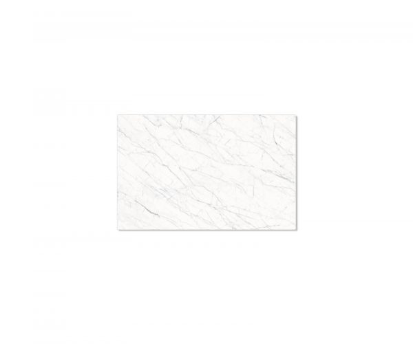 Jídelní stůl Edge 140x90cm Laminam® keramika bílá podnož ve tvaru "V" černá - Image 4