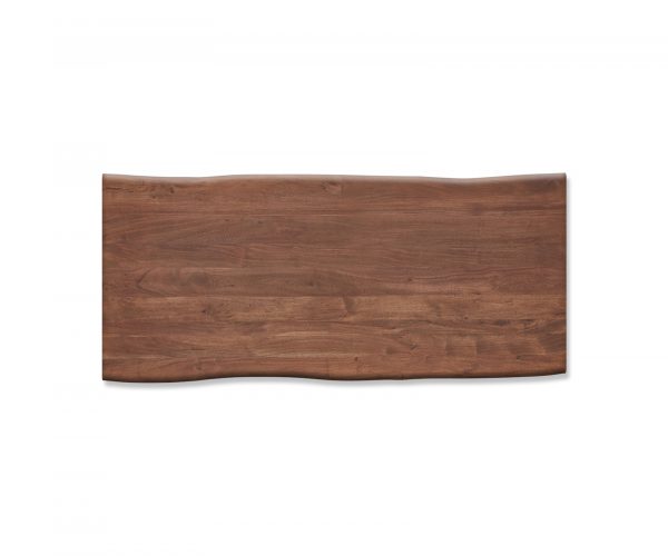 Jídelní stůl Edge 220x100cm akácie hnědá nerezová ocel úzká - Image 4