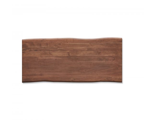 Jídelní stůl Edge 220x100cm XL akácie hnědá nerezová ocel úzká - Image 4