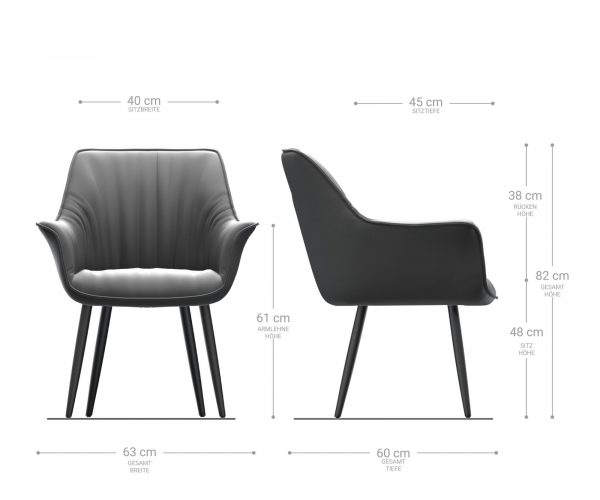 Jídelní židle Keila-Flex s područkami béžová vintage zúžená nerezová ocel - Image 5