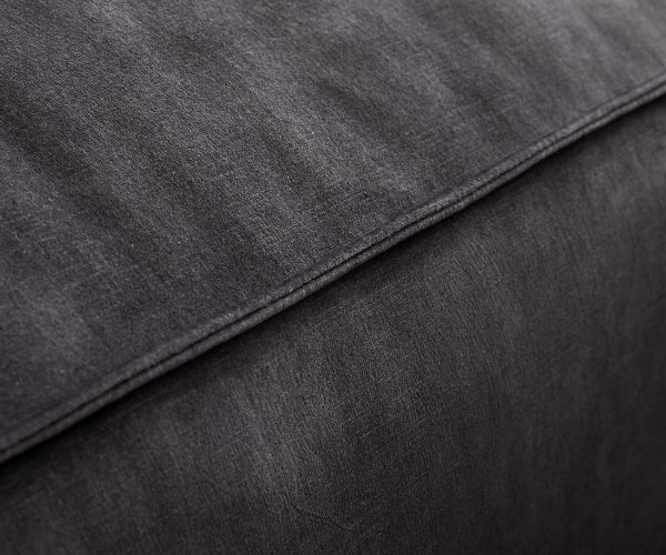 Rohová sedací souprava Tenso 280 x 165 Velur Anthracite Recamiere Pravá - Image 3