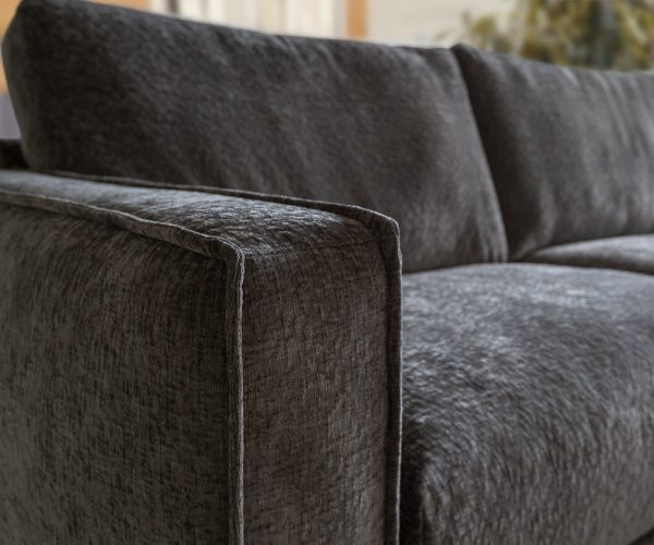 Rohová sedací souprava Sottil 290 x 165cm Chenille Grey Recamiere Right - Image 4