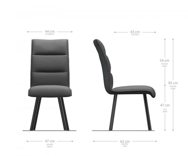 Jídelní židle Xantus-Flex Velvet Green čtyřnohá oválná nerezová ocel - Image 5