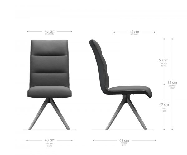 Otočná židle Xantus-Flex Taupe Vintage z mikrovlákna s dřevěným kuželovým rámem - Image 5