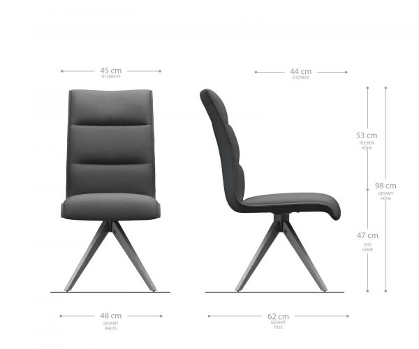 Otočná židle Xantus-Flex Velvet Green Dřevěný rám úhlový 180° otočný - Image 5
