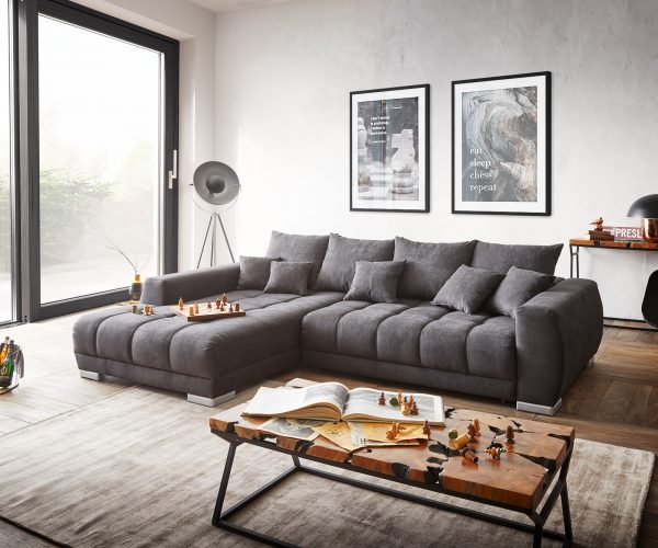 Pohovka Nabor 300x230 cm Černá Levá včetně elektrická vásuvná funkce - Image 2