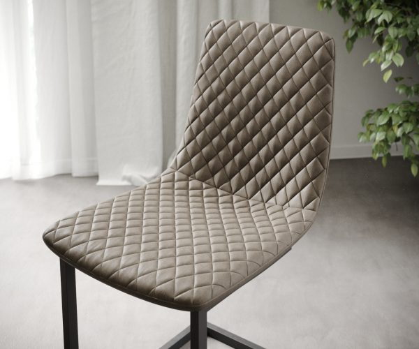 Sada 4 jídelních židlí Novi-Adesso Taupe Vintage Cantilever - Image 5
