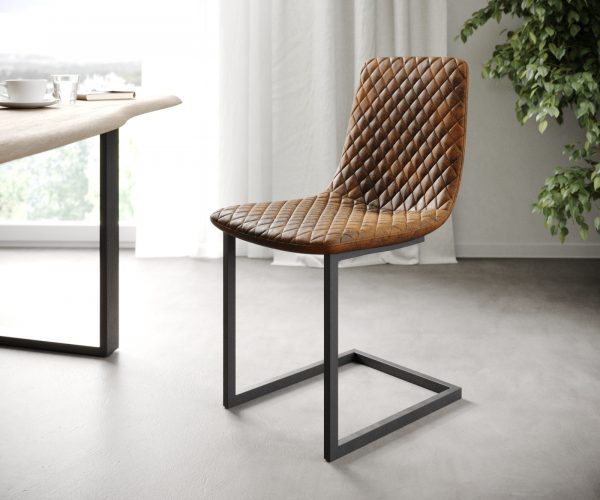 Sada 4 jídelních židlí Novi-Adesso Brown Vintage Cantilever