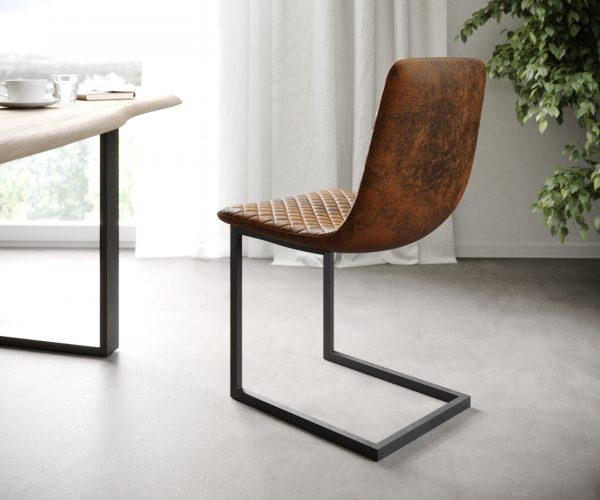 Sada 4 jídelních židlí Novi-Adesso Brown Vintage Cantilever - Image 2
