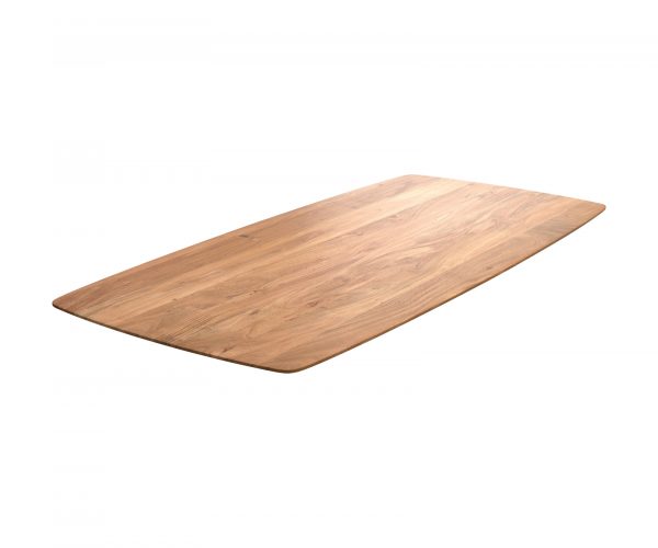 Stolová deska Edge zaoblená 200x100cm akácie přírodní švýcarská hrana