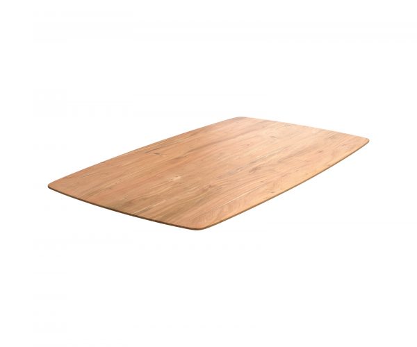 Stolová deska Edge zaoblená 160x90cm akácie přírodní švýcarská hrana