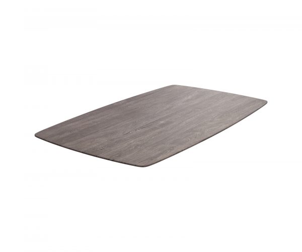 Stolová deska Edge zaoblená 160x90cm akácie platina švýcarská hrana