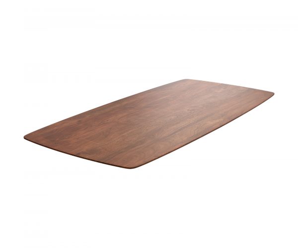 Stolová deska Edge zaoblená 200x100cm akácie hnědá švýcarská hrana