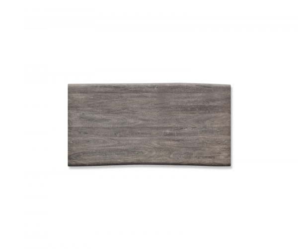 Jídelní stůl Edge 180x90 XL Akácie Platinum Cross Rám Rectangle Černá nepravidelná hrana - Image 4