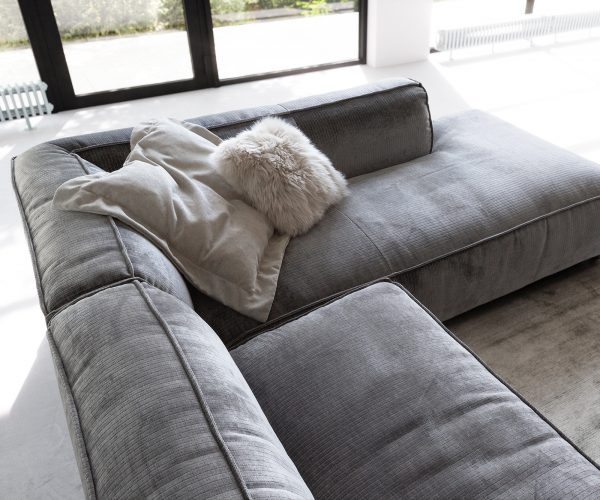 Tenso 380x230 cm Žinylka šedá Dlouhé křeslo pravé Obývací prostor - Image 7