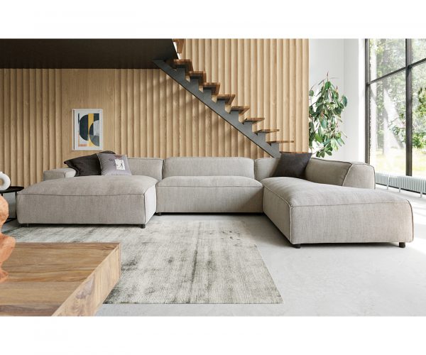 Tenso 380x230 cm Žinylka Béžová dlouhá židlePravá Sedací souprava - Image 2