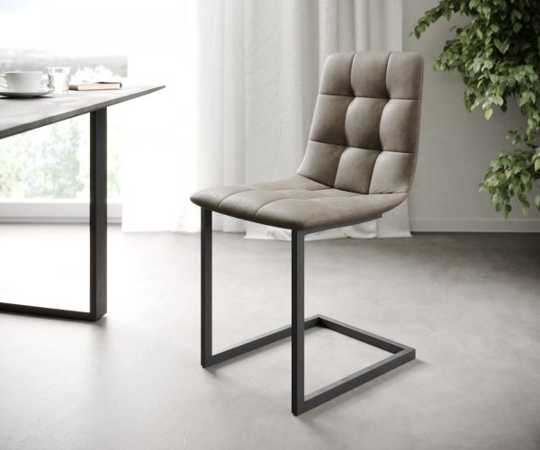 Jídelní židle Caro-Adesso Taupe Vintage Cantilever