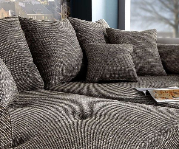 Velká pohovka Marlen 300x140 cm světle šedá s taburetem - Image 6