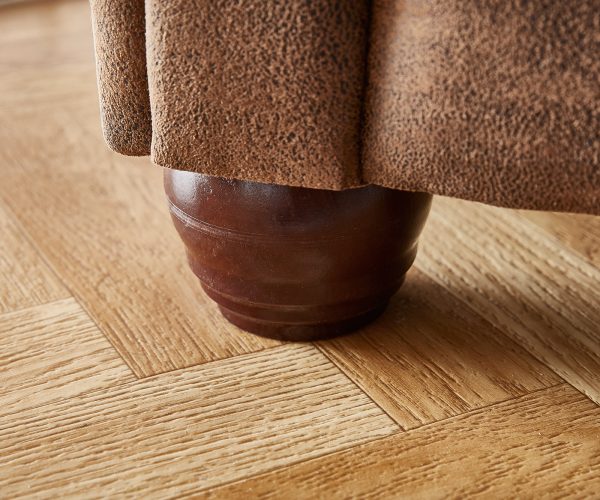 Pohovka Chesterfield 200x88 hnědá třímístná pohovka vintage - Image 6