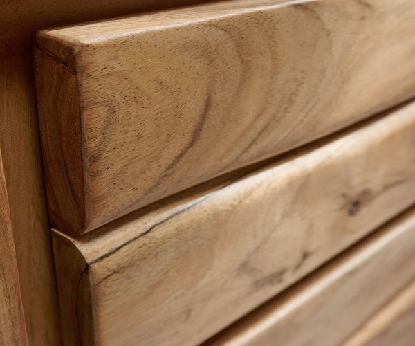 Komoda Live Edge 170 cm akácie přírodní 3 zásuvky 4 dvířka - Image 9